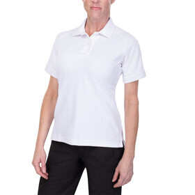 Vertx Coldblack Short Sleeve Performance women's Polo in white